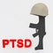 PTSD - mental concept