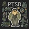 PTSD. Post traumatic stress disorder