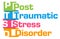 PTSD - Post Traumatic Stress Disorder Abstract Colorful Blocks