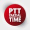 PTT - Partial Thromboplastin Time acronym, medical concept background