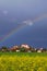 Ptuj Castle, Slovenia Under Rainbow