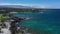 Puako Beach bay Big Island Hawaii Aerial view