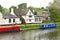 pub houseboats river cam cambridge england