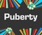 Puberty Dark Colorful Elements Background