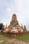 Public ancient temple in Ayuthaya, Thailand