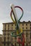 Public artwork Ago e filo in Milan Piazza Cadorna