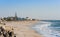 Public beach and holiday apartments in Swakopmund, Namibia