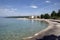 Public beach in Njivice on island Krk