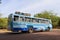 The public bus or a chartered one stopped at Polonnaruwa Ancie