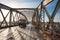 Public bus crossing the Faidherbe Bridge in Saint Louis