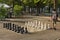 Public chess games in Bastions Park, Geneva