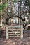 Public footpath gate in rural England.