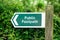 Public footpath sign, with direction arrow. United Kinghdom, Devon