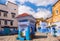 Public fountain of the Plaza El Hauta, square in medina of Chefchaouen Morocco