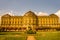 Public Garden at the backyard of Residence in Wurzburg during sunset, Germany, details