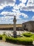 Public garden and Monument in the historic city of Almeida, Portugal