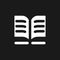 Public library dark mode glyph ui icon