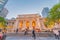 The Public Library and Fifth Avenue at sunset, Manhattan - New Y