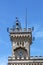 Public palace bell tower San Marino