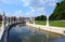 public park in Padua called Prato della Valle with the statues a