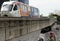 Public passenger train in Kuala Lumpur, Malaysia