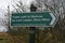 Public path to Glencoe signpost