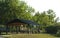 Public Picnic Shelter in an Open Space Park Area