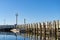 Public pier on Penobscot Bay in Searsport, Maine