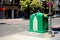 Public recycling bin in Granada, Spain