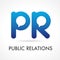 Public Relations PR company logotype.