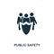 Public Safety icon. Premium style design from urbanism icon collection. UI and UX. Pixel perfect Public Safety icon for web design