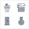 public services line icons. linear set. quality vector line set such as wheel, payphone, education