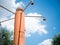 public shower in an acquapark in the south of italy with thw words \