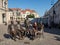 Public statues at Moscow street, Oradea, Romania