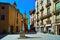 Public stone drinking fountain. Vic, Spain.