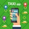 Public taxi online service, mobile application