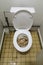 Public toilet Clogged