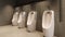 Public toilet urinal background, 3d rendering