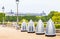 Public toilets in the street. The Tuileries Park. Paris