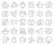 Public utilities line icons collection. Thin outline icons pack. Vector illustration eps10