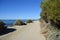 Public walking trail between Dana Strand Beach and Salt Creek Beach in Dana Point, California.