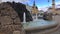 Public water fountain closeup in main square in Banska Bystrica, Slovakia.