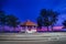 Public waterfront pavilion which is a popular tourist destination near the mermaid at Samila beach, Songkhla Province, Thailand