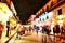 Pubs and bars with neon lights in the French Quarter, New Orleans Louisiana