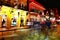 Pubs and bars with neon lights in the French Quarter, New Orleans Louisiana