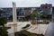 pucallpa peru, plaza de armas with day monument