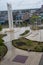 pucallpa peru, plaza de armas with day monument