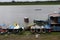 pucallpa peru, yarinococha lagoon tourist place with boats