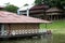 pucallpa peru, yarinococha lagoon tourist place with boats