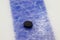 Puck on ice hockey rink surface, sport background